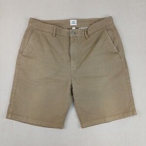 Flint And Tinder 36 Mens Chino Shorts Casual Brown **Actual 34x9 **